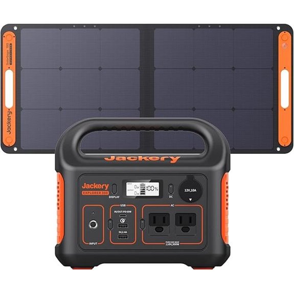 Jackery Solar Generator 300 with Solar Panel