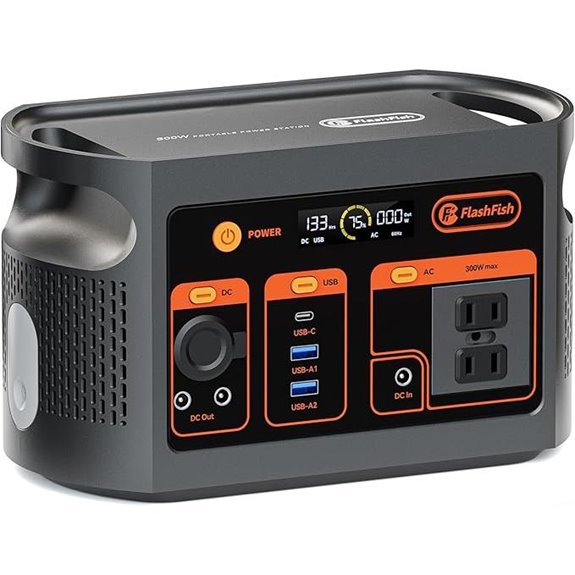 Flashfish 179Wh Portable Power Station with Solar Output