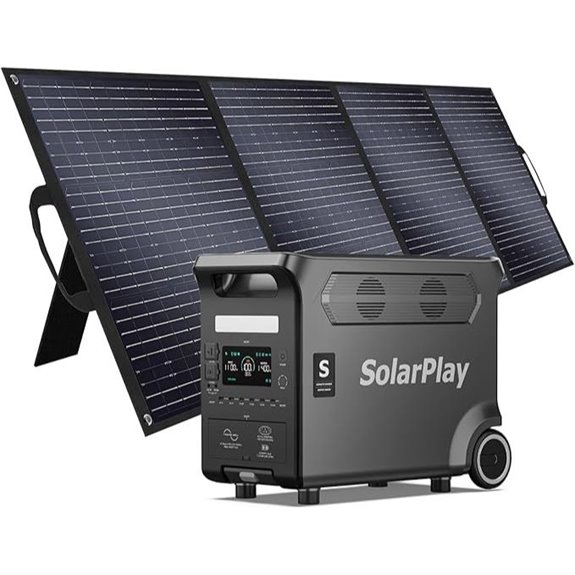 SolarPlay Q3600 Portable Power Station with Solar Panel