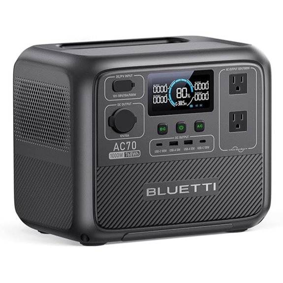 BLUETTI AC70 Portable Power Station with Solar