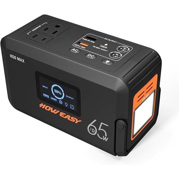 HOWEASY Portable Power Station with Solar & AC