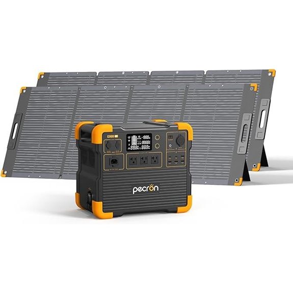Pecron E2400LFP Portable Solar Generator & Panels