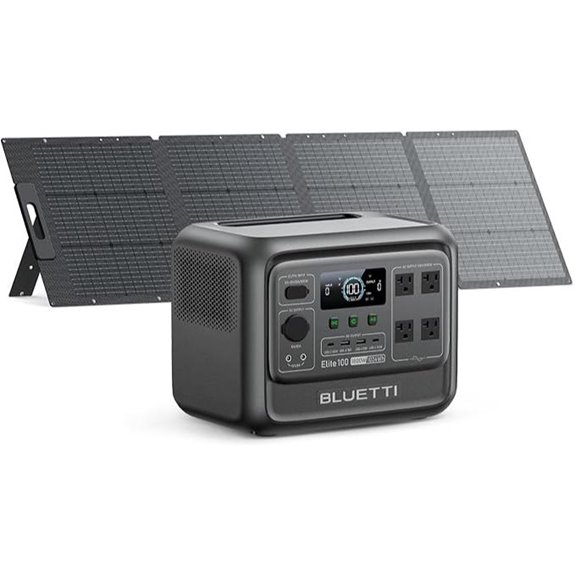 BLUETTI Elite 100 V2 Solar Generator with Solar Panel