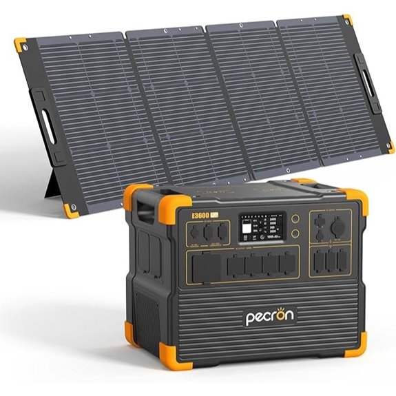 Pecron E3600LFP Solar Generator with 300W Panel
