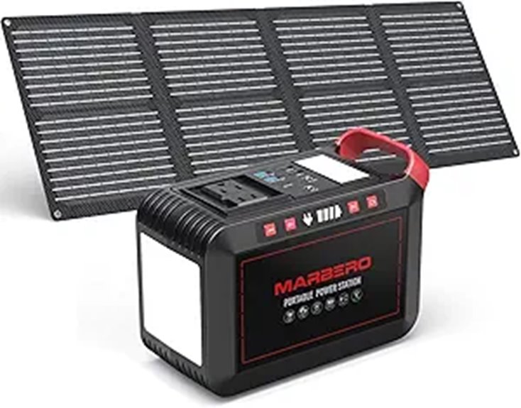 MARBERO 237Wh Solar Generator with Foldable Panel