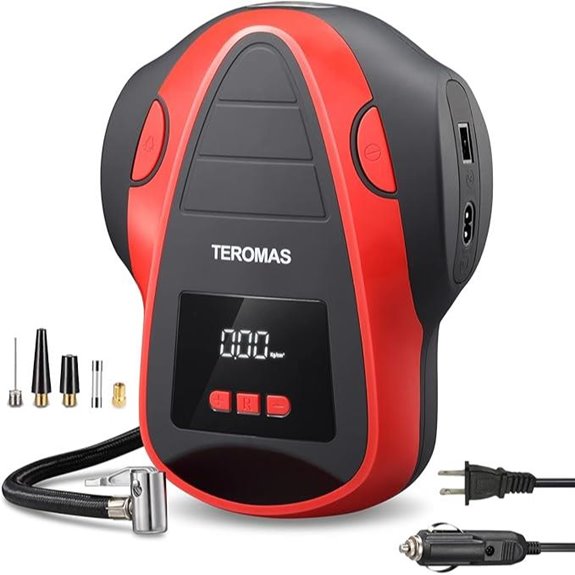 TEROMAS Portable Digital Tire Inflator with Pressure Gauge