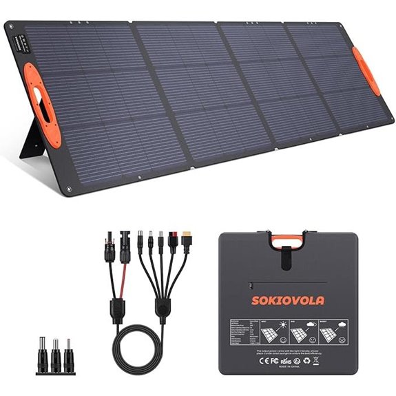 Portable 220W Waterproof Foldable Solar Panel for Power Stations