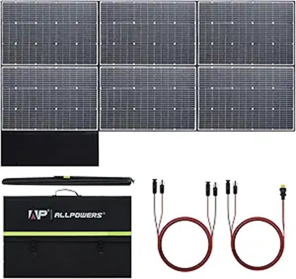 ALLPOWERS 600W Foldable Solar Panel Waterproof Portable