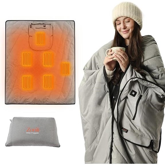 ZonLi Battery Heated Blanket Portable & Waterproof