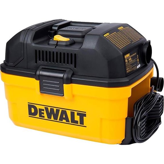 DEWALT DXV04T Portable 4 Gallon Wet/Dry Vacuum Yellow