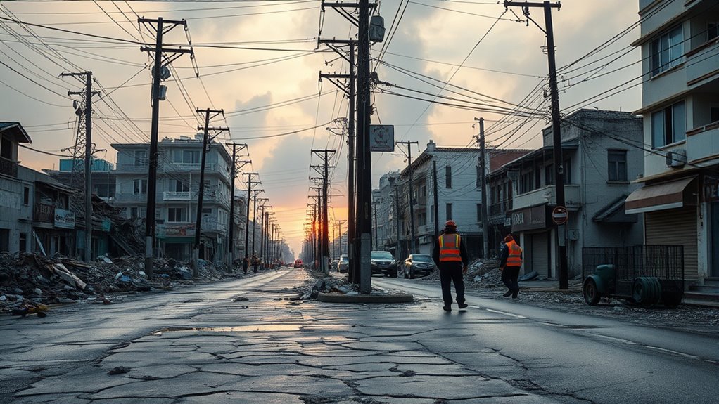 post earthquake infrastructure disruption