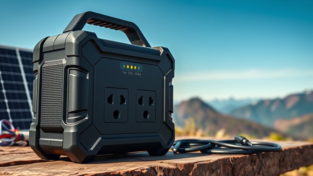 power capacity and outlet features