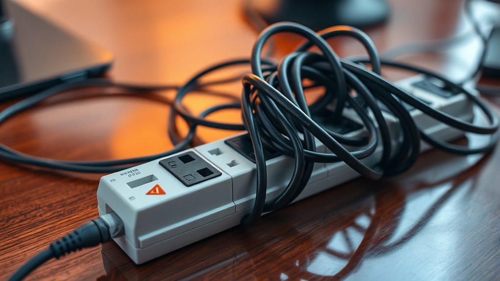 power strips safety grounding noise