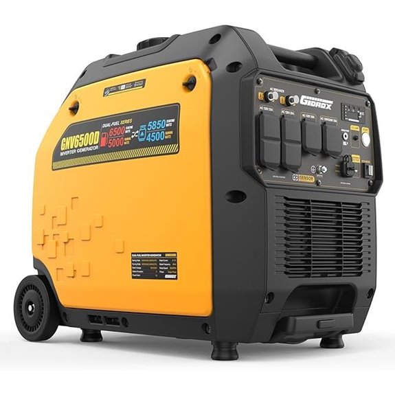 6500W Dual Fuel Inverter Generator with CO Sensor
