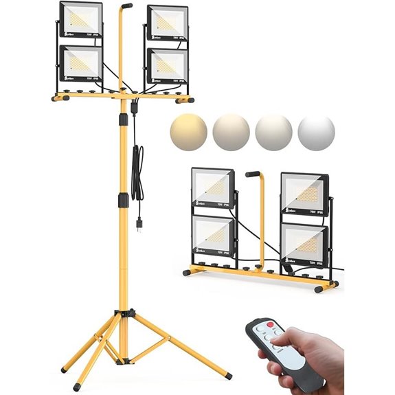 32000 Lumen LED Work Light with Stand and Remote
