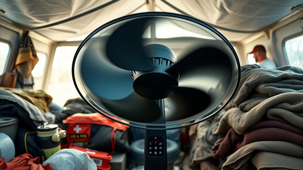 powerful portable emergency fan