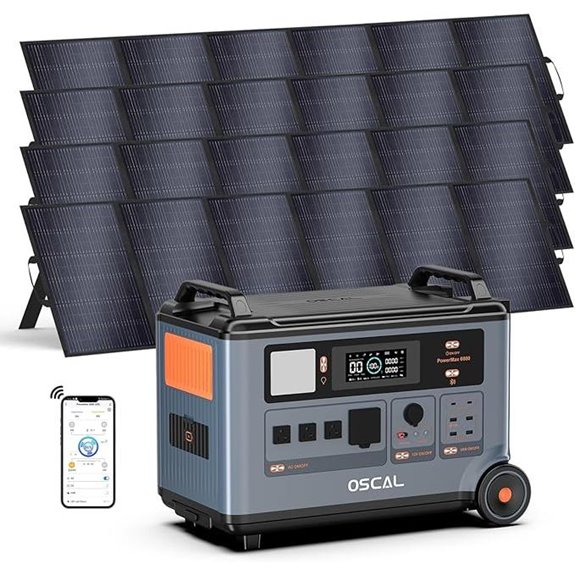 OSCAL PowerMax 6000 Solar Generator with Panels