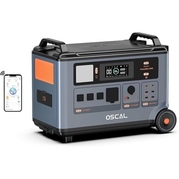 OSCAL PowerMax 6000 Solar Generator with 6000W Output