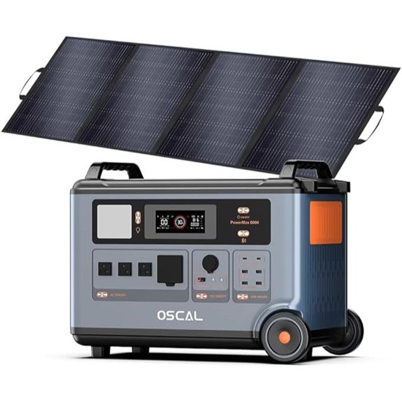 OSCAL PowerMax 6000 Solar Generator with Panels