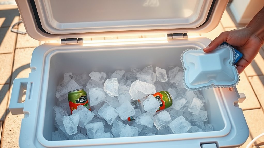 pre chill cooler and contents