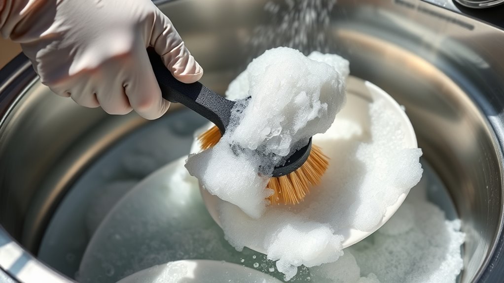 pre soaking and mechanical cleaning