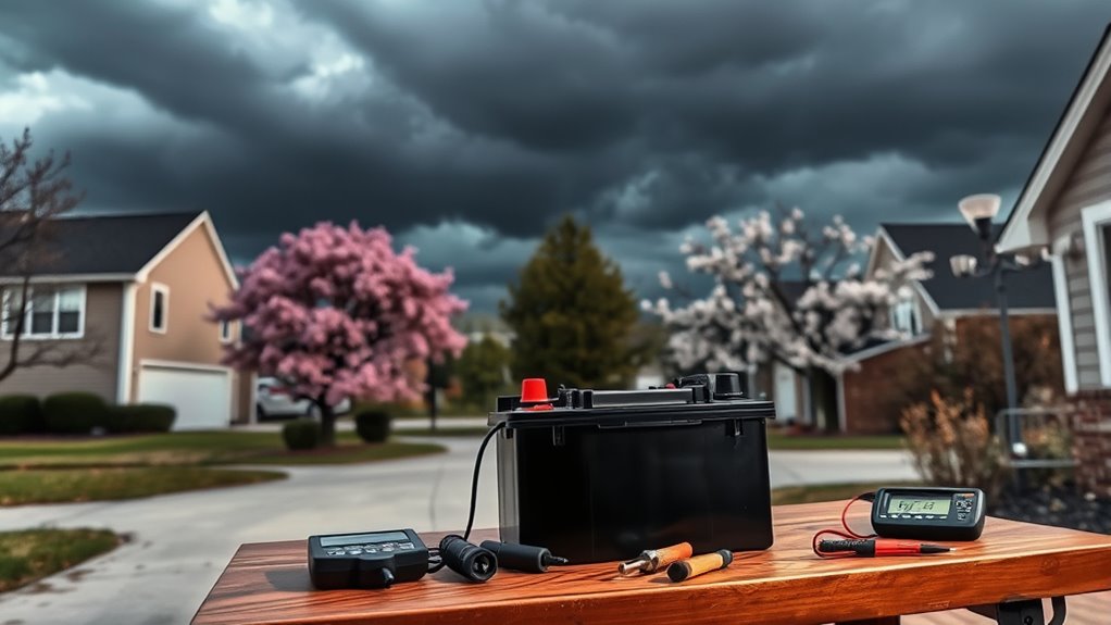 pre storm battery top off