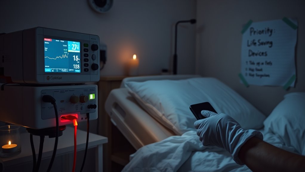 prioritize backup medical power