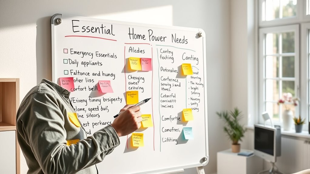 prioritize critical power needs