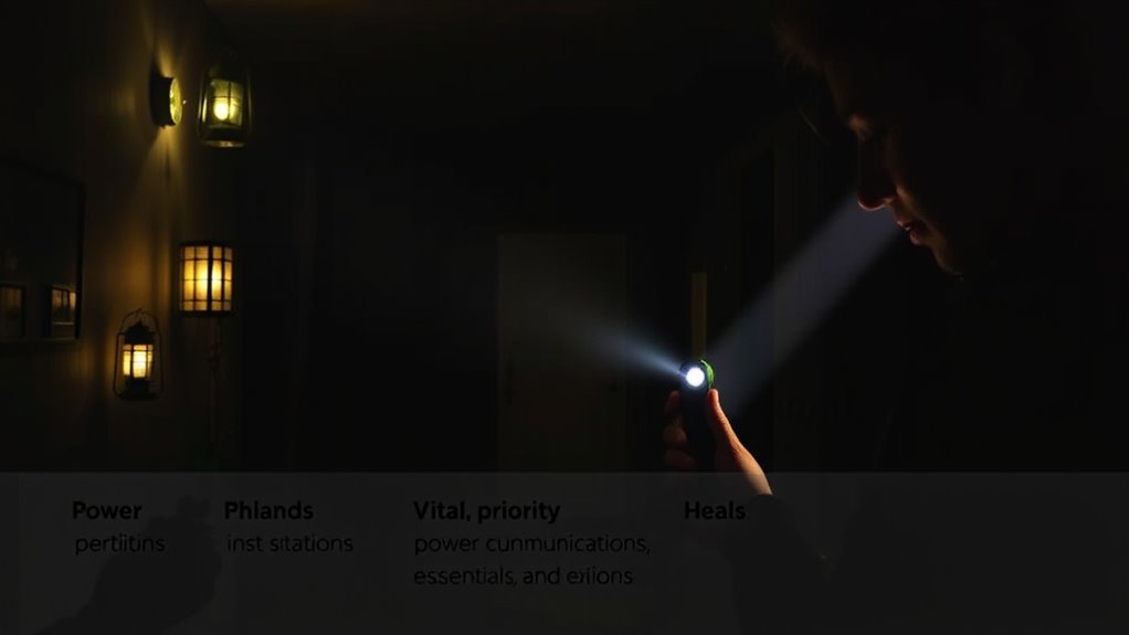 prioritize emergency lighting needs