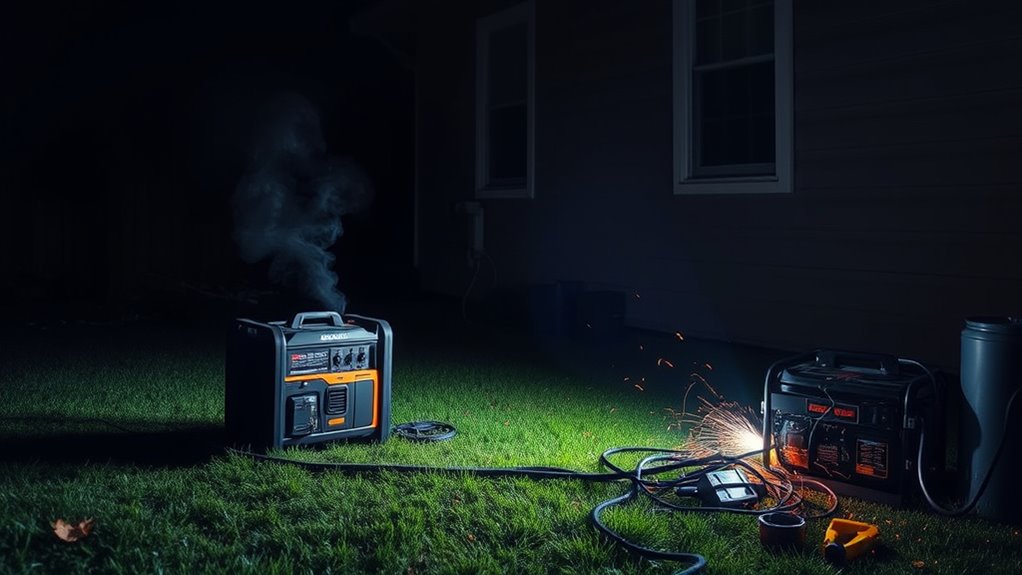 proper outdoor generator operation