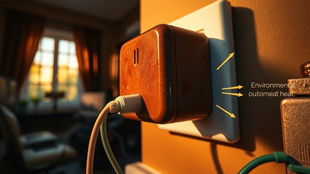 proper placement prevents charger overheating