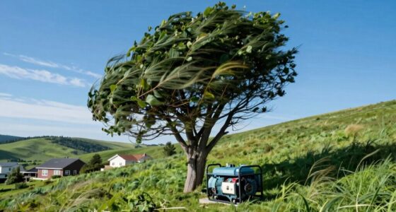 proper wind facing generator placement