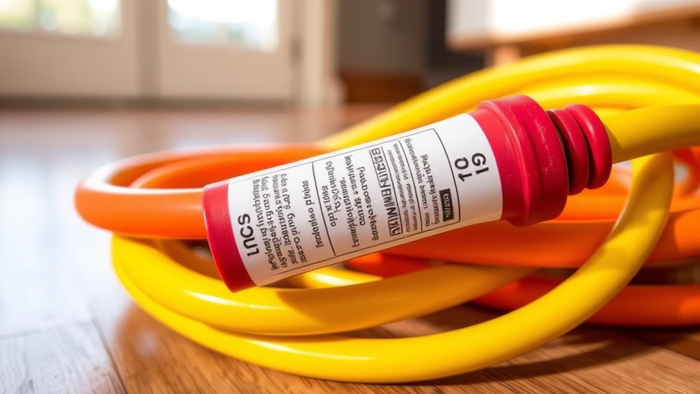 reading extension cord labels