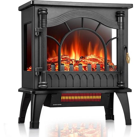 ZAFRO Electric Fireplace Stove with Realistic Flame