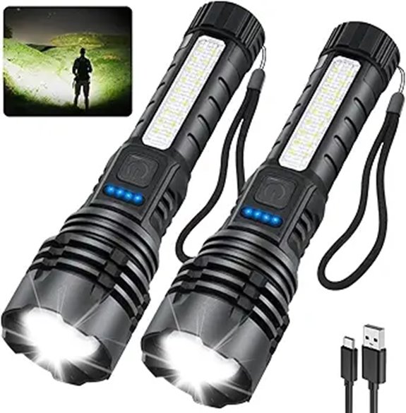 Rechargeable 7-Mode High Lumens Tactical Flashlight