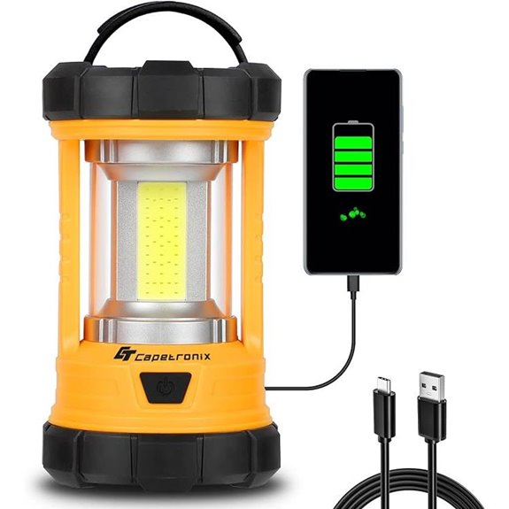 CT CAPETRONIX Rechargeable Camping Lantern with 5 Modes