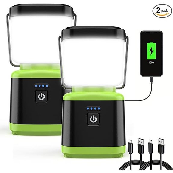 AlpsWolf Rechargeable Camping Lanterns (2 Pack)