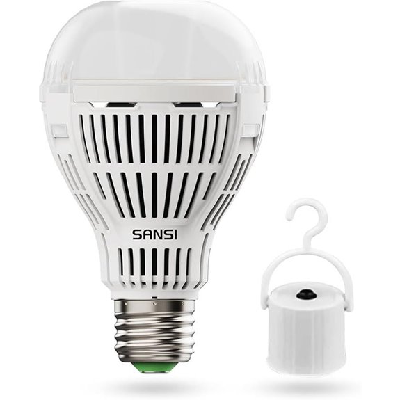 SANSI Rechargeable Emergency LED Bulb with Hook