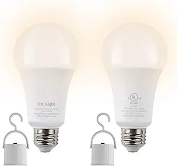 Rechargeable Emergency LED Light Bulbs (2-Pack)