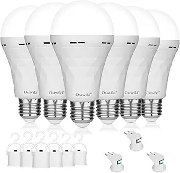 Rechargeable Emergency LED Light Bulbs (6-Pack)