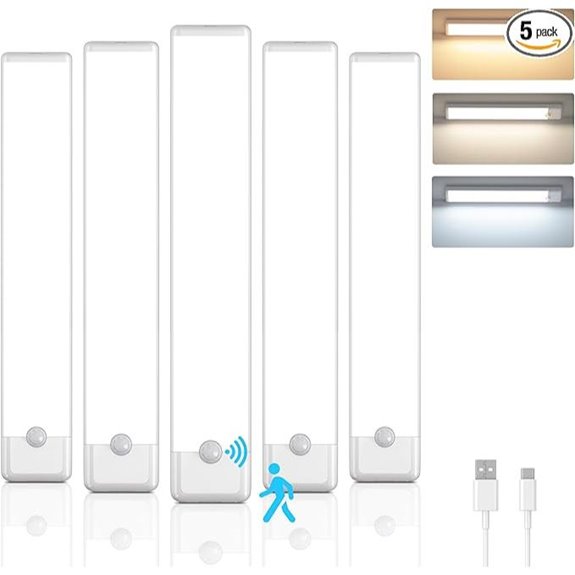 5-Pack Rechargeable Magnetic Under Cabinet Lights