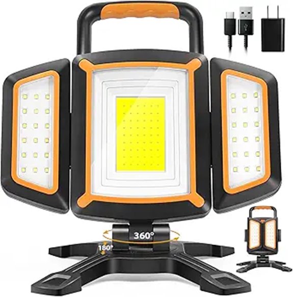 30W Rechargeable Work Light with Magnetic Battery Power