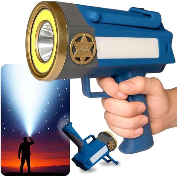 Star Patrol Rechargeable Spotlight with Phone Charger