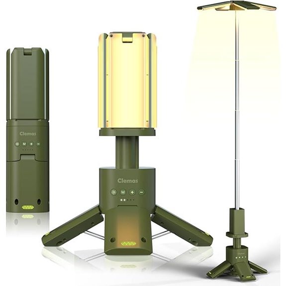Rechargeable Telescopic Camping Lantern with Power Supply