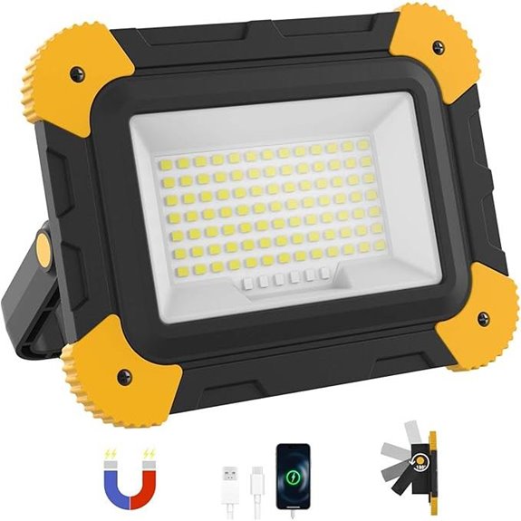 Rechargeable Magnetic LED Work Light 40W Waterproof Portable