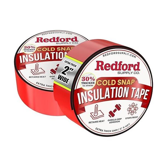 Redford 2 Pack Pipe Insulation for Outdoor Water Lines