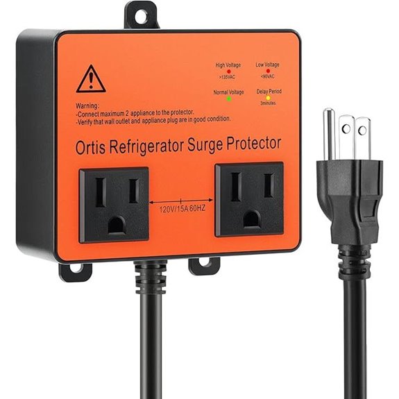 Ortis Refrigerator Surge Protector with Delay and Spike Protection