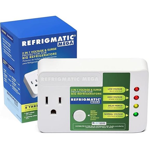 Mega 2-in-1 Voltage & Surge Protector for Refrigerators