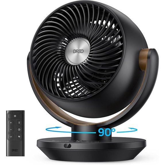 Dreo Desk Fan with Remote Oscillating 4 Speeds