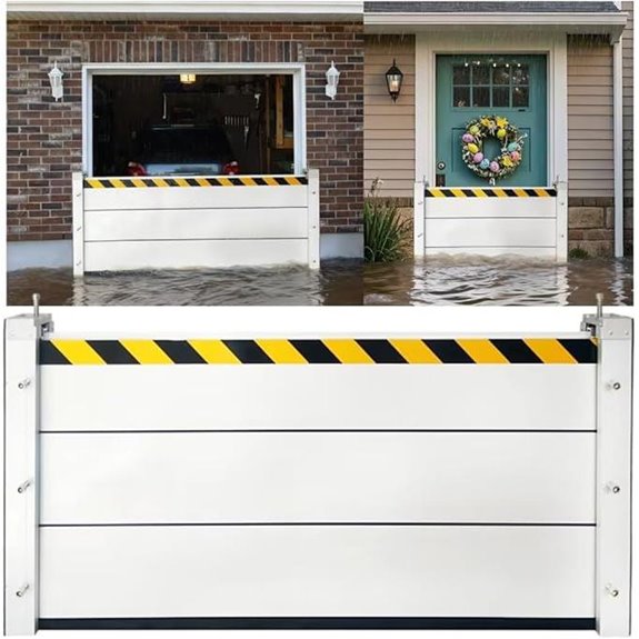 Flood Barriers for Home Exterior Reusable Aluminum Water Barrier